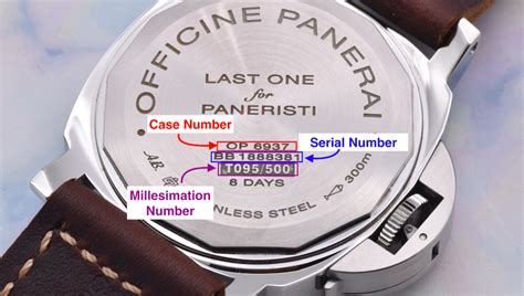 panerai case number